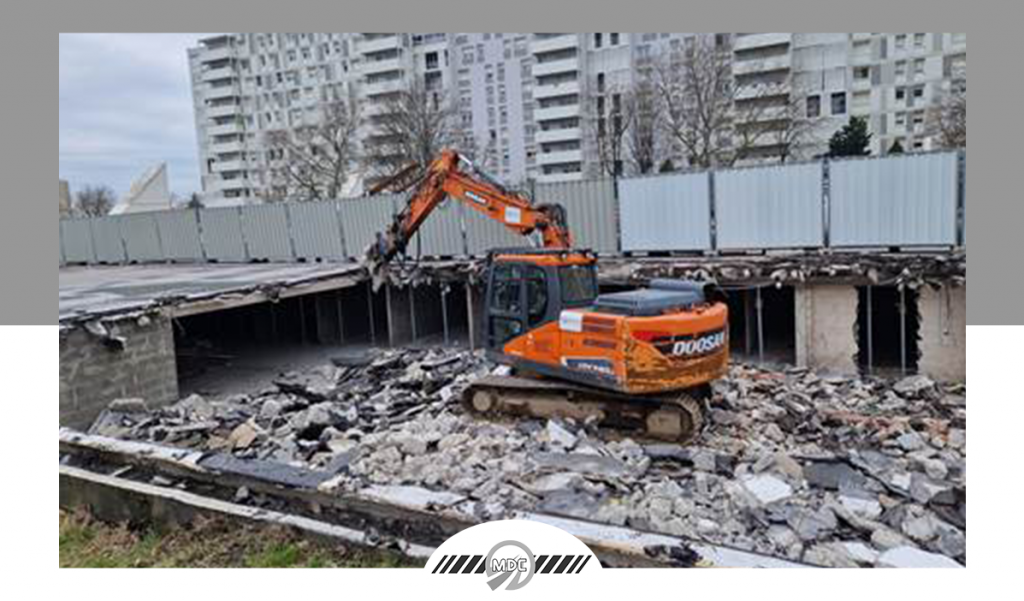 Chantier MDC – Démolition d’un parking souterrain