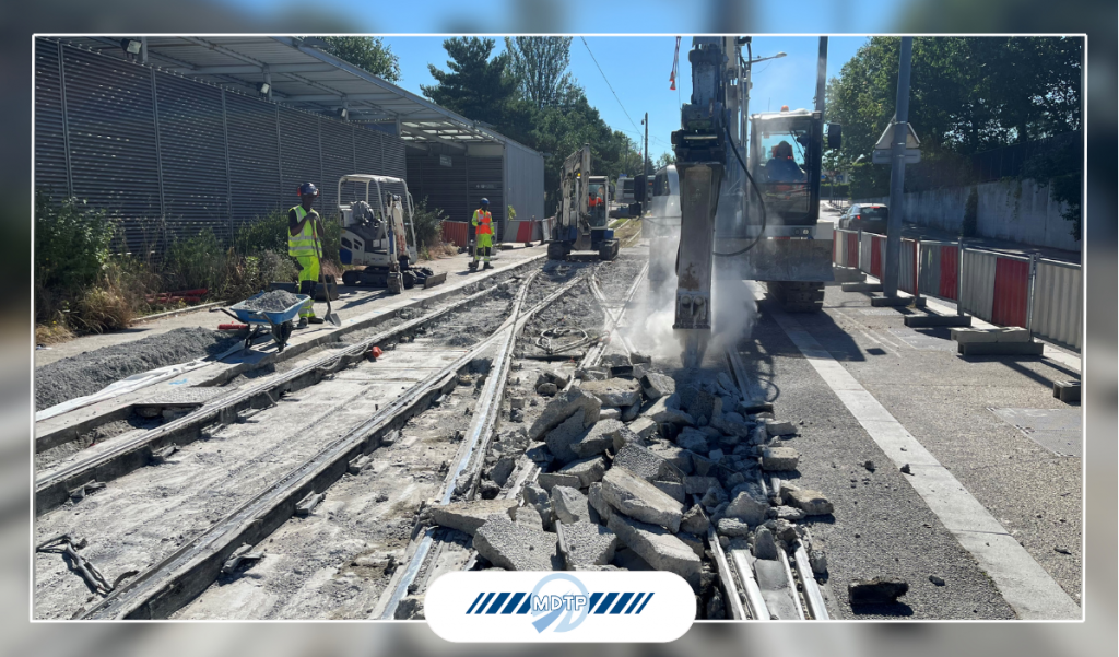 Chantier MDTP – Changement d’aiguillage du Tramway